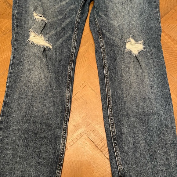 Old Navy Boyfriend Straight Jeans Dark Wash Sz 8S - Picture 4 of 5